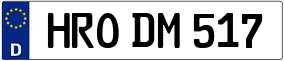 Trailer License Plate